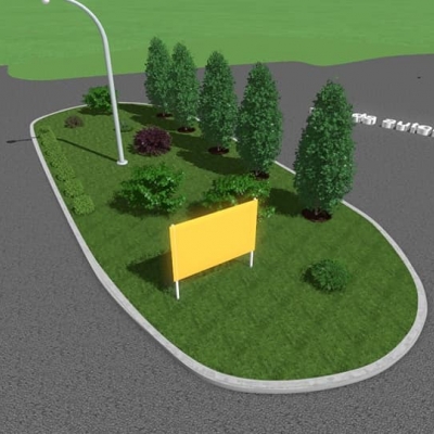 3d rješenje realizirano - projekt uređenja javne površine cijena, Hrvatska