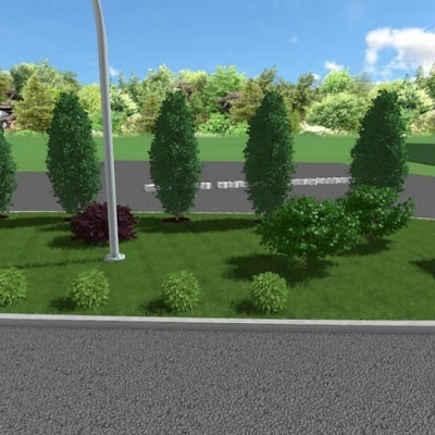3d rješenje realizirano - projekt uređenja javne površine cijena, Hrvatska