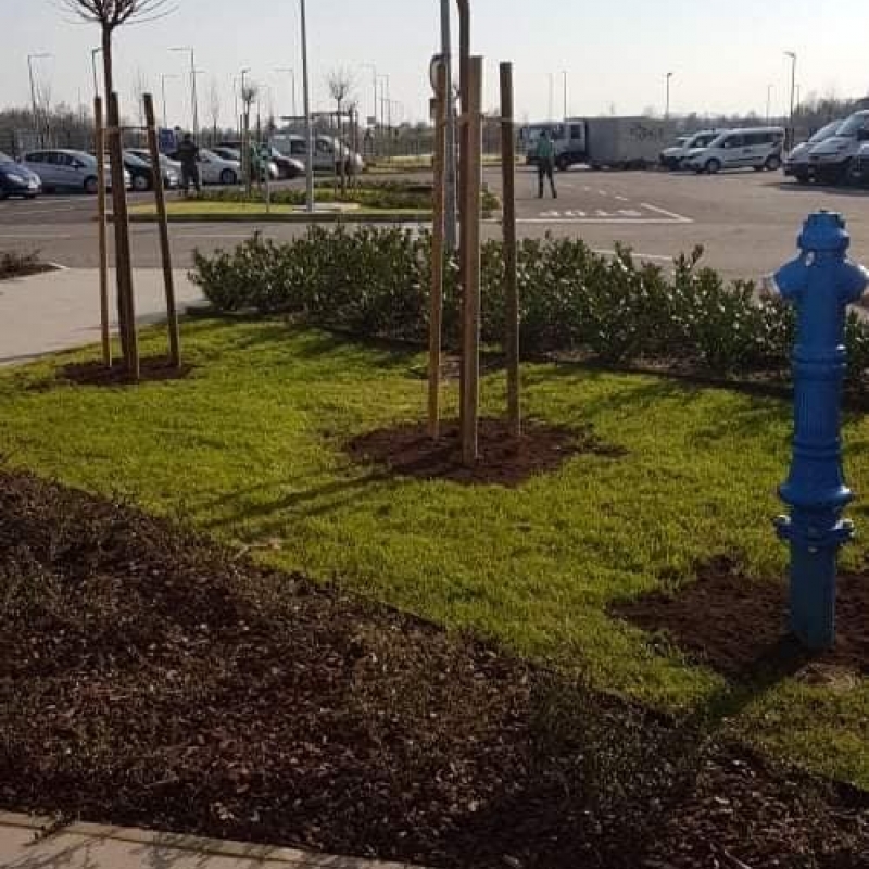 Uređenje i održavanje prekrasnog okoliša novoizgrađenog poslovnog kompleksa