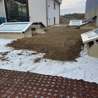 Izvođenje vanjskog okoliša, izrada povišenih betonskih gredica, drenaže i hortikulture na zelenom krovu cijena, Hrvatska