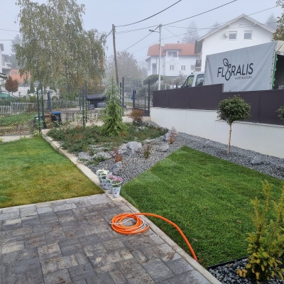 Idejni projekt uređenja okoliša, dovoz i planiranje humusa, sadnja biljaka, izrada ograde za penjačice cijena, Hrvatska