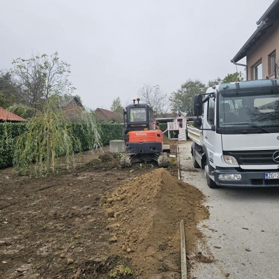 Zemljani radovi, uređenje okoliša, čišćenje terena, iskop temelja, pripreme za instalacije cijena, Hrvatska