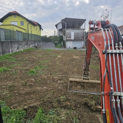 Zemljani radovi, uređenje okoliša, čišćenje terena, iskop temelja, pripreme za instalacije cijena, Hrvatska